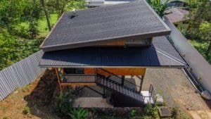 A fully equipped two-bedroom home with room to expand in Dominical, Costa Rica.