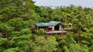 Secluded cabin with ocean and valley views in Dominical Costa Rica.