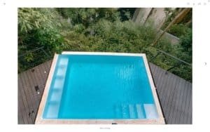 Private infinity pool with ocean view in Dominical, Costa Rica.