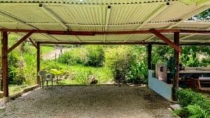 Fully renovated Costa Rican-style home with streams and outdoor space.