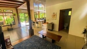Fully renovated Costa Rican-style home with streams and expansion potential.