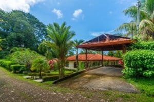 Beautiful jungle home with a view of the Pacific Ocean in Dominical, Costa Rica.