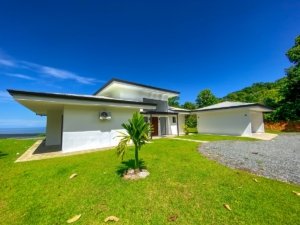 Modern Costa Rican house with panoramic ocean and mountain views in Dominical.