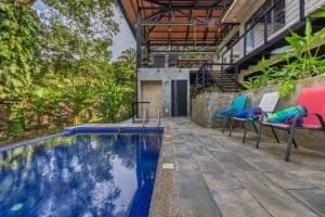 Modern Costa Rica home with pool and lush surroundings in Dominical.