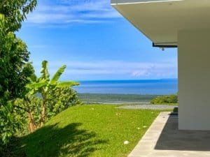 Modern house with panoramic ocean and mountain views in Dominical, Costa Rica.