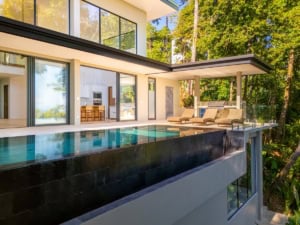 Modern tropical home with infinity pool and ocean view in Dominical.