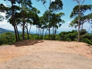 Scenic ocean view from a private gated property in Dominical, Costa Rica.