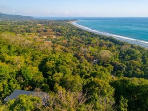 Stunning ocean view from a tropical home near Dominical, Costa Rica.