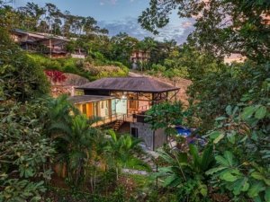 Luxury house in lush jungle setting in Dominical, Costa Rica.
