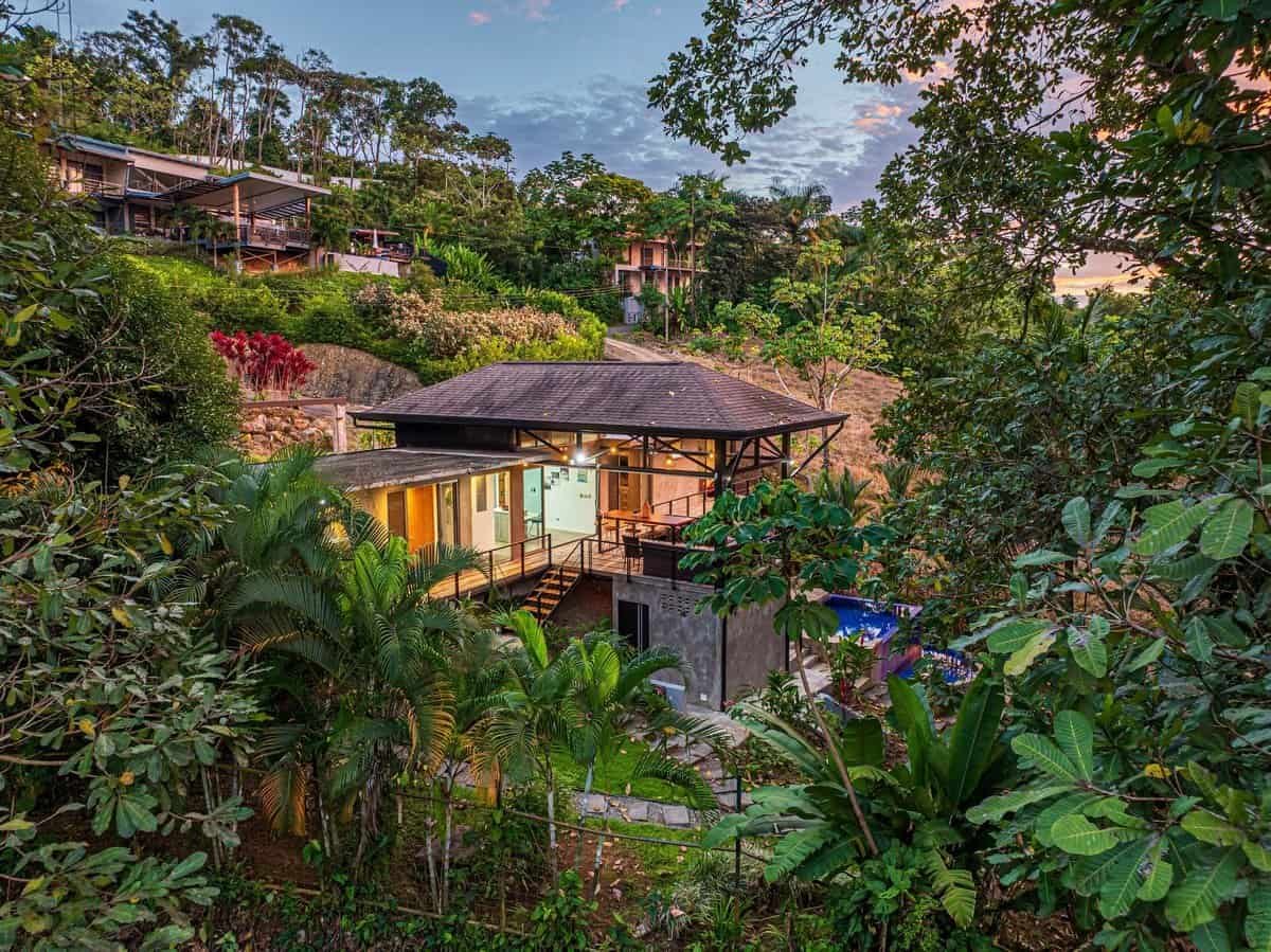Luxury house in lush jungle setting in Dominical, Costa Rica.