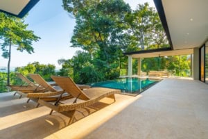 Modern tropical home with infinity pool and ocean view in Dominical.