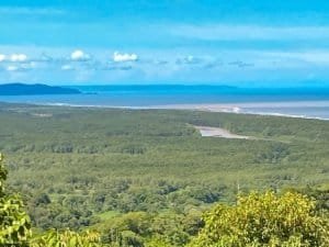 Luxury home with panoramic ocean and mountain views in Dominical, Costa Rica.