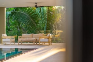 Tropical luxury home with pool and ocean view in Dominical, Costa Rica.