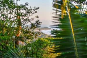 Scenic ocean view from a tropical home in Dominical, Costa Rica.