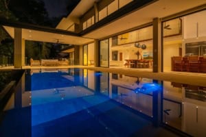 Modern tropical home with infinity pool and ocean view in Dominical.