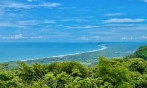 Spectacular ocean view from estate lot in Lagunas de Barú, Dominical.