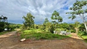 Build-ready private home site with lush greenery and scenic views in Uvita, Costa Rica.
