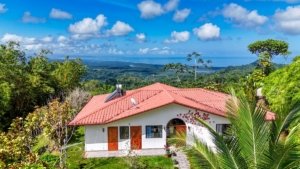 Beautiful home and boutique lodge with ocean view in Dominical, Costa Rica.