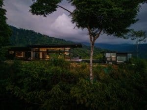 Modern house with panoramic ocean view and lush greenery in Dominical.