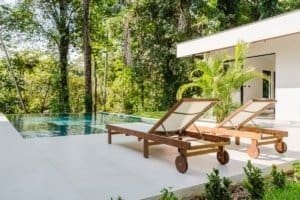 Modern private home with infinity pool and lush forest view in Dominical.