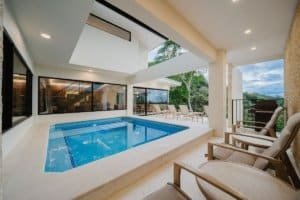 Modern villa with private pool and jungle view in Dominical, Costa Rica.