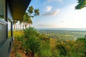 Panoramic ocean view from a luxury home in Dominical Costa Rica.