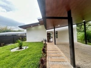 Contemporary tropical house with private pool and lush garden in Dominical.
