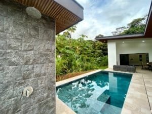 Beautiful modern tropical home with private pool and lush greenery in Dominical.