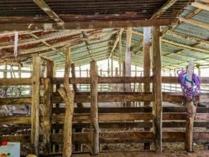 Rustic wooden structure with jungle and mountain views in Costa Rica.
