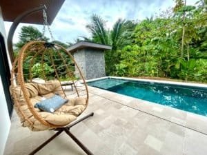 Luxury tropical home with private pool and lush greenery in Dominical.