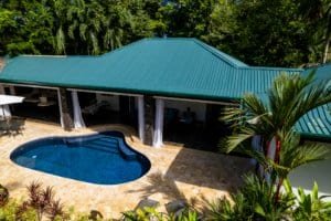 Beautiful Bali style home with pool and lush tropical surroundings in Dominical.