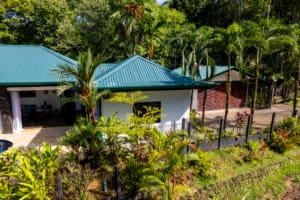 Beautiful Bali style home with lush tropical garden in Dominical, Costa Rica.