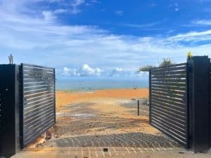 Fenced and gated ocean view land in Dominical, Costa Rica, ready to build.