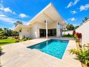 Modern 3-bedroom Costa Rica home with private pool and covered patio in Dominical area.