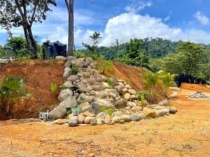 Fenced and gated land with spring concession and ocean view in Dominical.