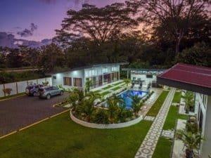 Turnkey investment property with multiple villas, pool, and landscaped grounds in Dominical.