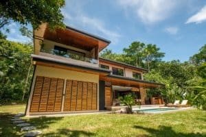 Luxury tropical Costa Rica home with modern architecture and pool.