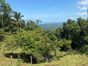 Scenic 1.51-acre property with ocean and sunset views near Dominical.