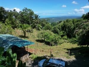 Scenic ocean and sunset views from hillside property in Dominical.
